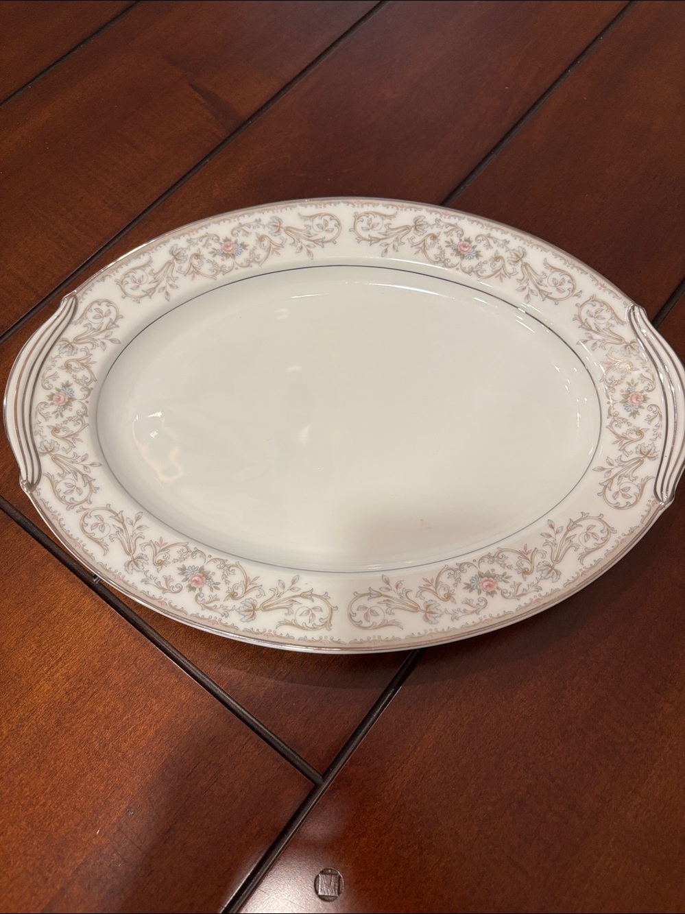 Noritake China - Westbrook 5907 - Oval Serving Platter - 13 3/4" - Japan